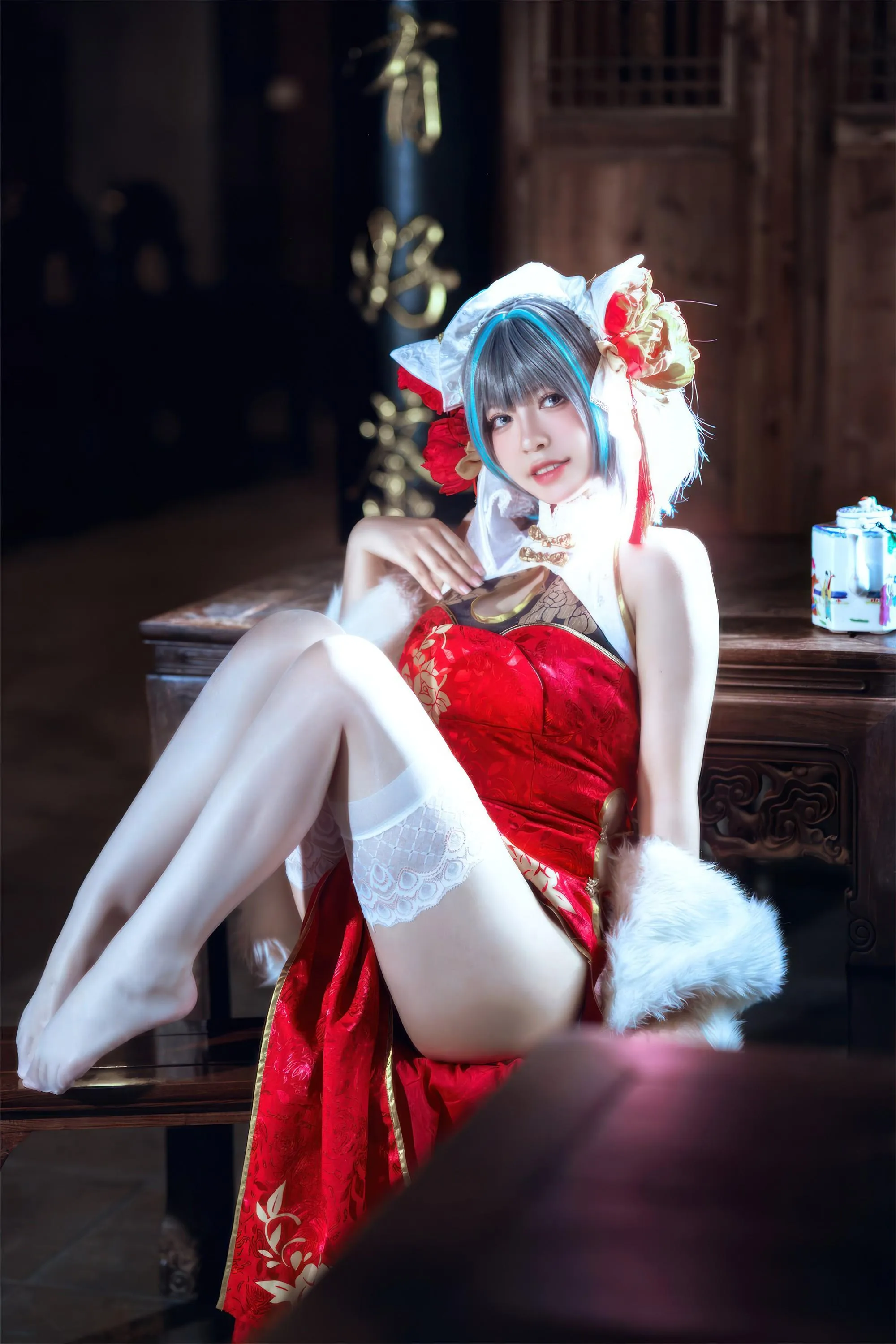 BANBANKO 半半子 – NO.72  柴郡中华娘旗袍 [45P]插图2